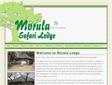 Tablet Screenshot of morulalodge.co.za